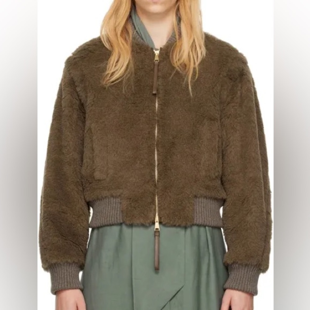 NWOT 🐻 MaxMara Teddy Saturna Bomber Jacket
